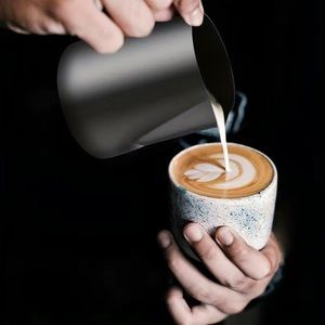 Milk Frothing Cup and Art Coffee Needle